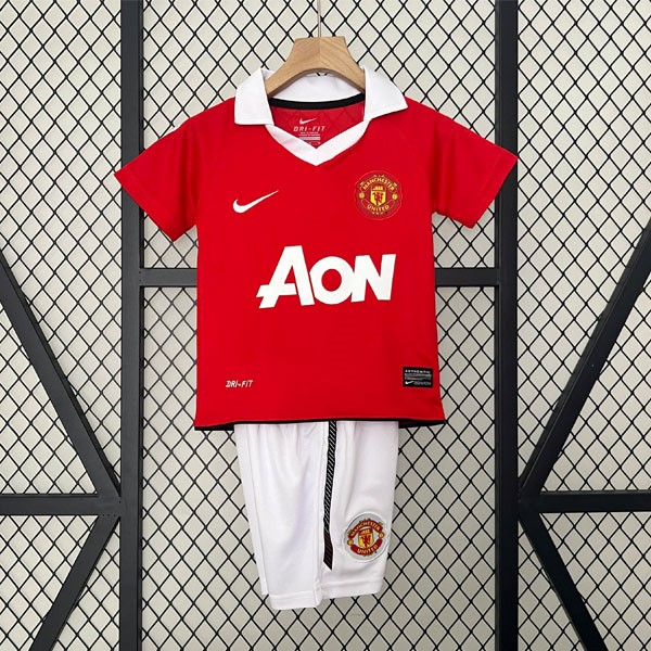 Camiseta Manchester United Primera equipo Niño Retro 2010 2011